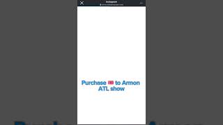 Be sure to get your ticket to Armon ATL show Nov 27 here’s how to armonae armonwarren atlanta [upl. by Tristan1]