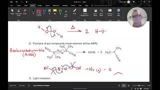 Free Radical Chain Reaction Initiation [upl. by Sherourd]