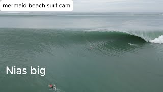 nias big raw mermaid beach surf cam [upl. by Puri987]