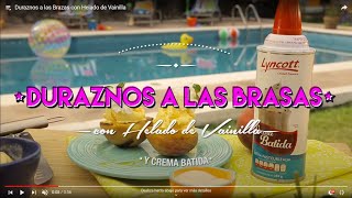 Duraznos a las Brazas con Helado de Vainilla [upl. by Chandra]