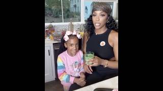 Porsha Williams Daughter Pilar Makes Juicer Drink For Mommy To Taste 🧃 [upl. by Sothena]