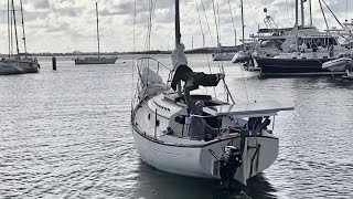 Flicka 20 sailing from key west to west palm beach with propane outboard [upl. by Kirred]