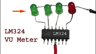 How to make Audio Level VU Meter using LM324 ic [upl. by Leopoldine128]