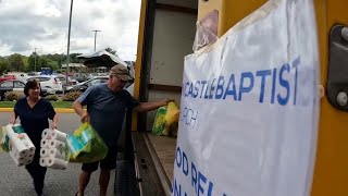 Fincastle Church collecting supplies for North Carolina [upl. by Gapin818]