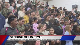 Richwoods boys basketball team heads to state championships [upl. by Aramal]