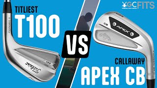 Titleist T100 VS Callaway Apex CB  WGC Fits [upl. by Yerac339]