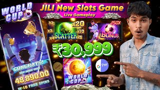 JILI New Slots Game  World Cup Jili Slots Game  New Slots Earning App Today 🤑 [upl. by Aronos]