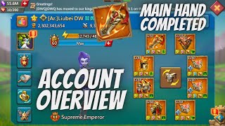 Lords Mobile  6 Piece Emperor Liubeis Account Overview The NEW STRONGEST Account in Lords Mobile [upl. by Ydniahs]