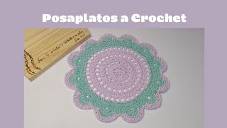 🔴COMO Hacer MANTEL INDIVIDUAL Tapete  POSAAPLATOS tejido a CROCHET [upl. by Enelia357]