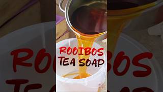 MAKING COLD PROCESS ROOIBOS TEA Plant based SOAP coldprocessedsoap soapmaking soaplovers [upl. by Grochow]