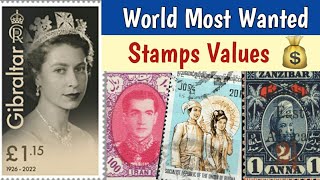 Most Wanted World Stamps Catalogue Values  Postage Stamps Collection Worth Collecting [upl. by Arok]