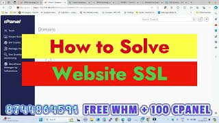 How to fix SSL problem in cPanel  Top AI Hosting Official [upl. by Attennot48]