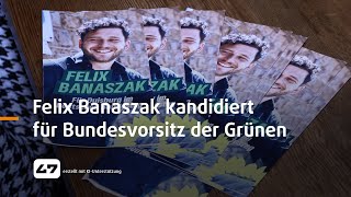 STUDIO 47 live  FELIX BANASZAK KANDIDIERT FÜR BUNDESVORSITZ DER GRÜNEN [upl. by Assiluj]