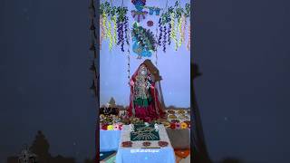 Gauri Ganapati decoration  gauri decoration ideas for home [upl. by Cyprian]