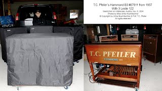 IMPROVISATION MAINSTREAM JAZZ 168 by TC Pfeiler Hammond B3 with 3 Leslie 122 Copyr Soc AKM [upl. by Shelly]