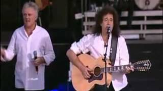 Queen  Imagine tribute to Lennon live [upl. by Bohlen]