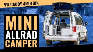 Minicamper VW Caddy 4x4 im Test 👆 Auch so klein kann man offroad reisen [upl. by Haisej281]