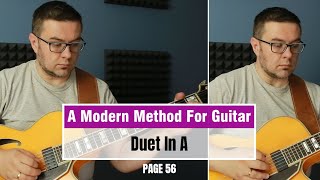 PAGE 56 Duet In A  A Modern Method for Guitar [upl. by Signe]