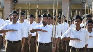 RSS RALLY FROM NAGARESHWAR SCHOOL TO SUPER MARKET GULBARGA [upl. by Enirehtak386]