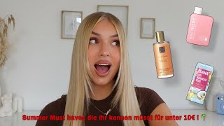 8 Summer Must haves die ihr kennen müsst unter 10€  🥥🌴 Joline Elisa [upl. by Xonnel726]