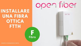 Come si installa una fibra ottica FTTH in casa  by Open Fiber [upl. by Netsuj]