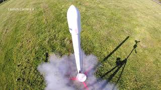 Falcon 9 Model Rocket Launch With Multiple Camera Angles [upl. by Amehsyt]