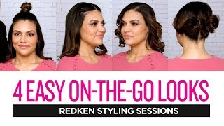 Redken Styling Sessions 4 Easy OnTheGo Hairstyles [upl. by Malan]