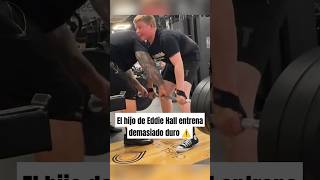 El hijo de Eddie Hall entrena demasiado duro gym powerlifting fitness bodybuilding [upl. by Aliuqehs]