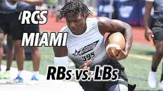 RCS Miami RBs vs LBs [upl. by Ardried]