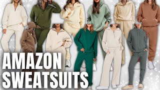 HUGE Sweatsuit Loungewear TryOn Haul amp Review from Amazon [upl. by Yaeger]