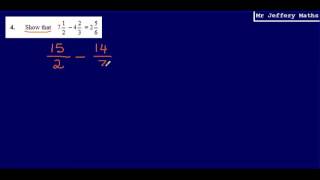 4 Subtracting Mixed Numbers GCSE Maths  Edexcel Practice Tests Set 2  3H [upl. by Johnathon]