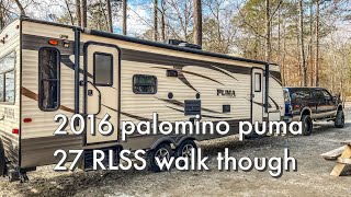 2016 Palomino Puma 27 RLSS overview and setup [upl. by Enaira]