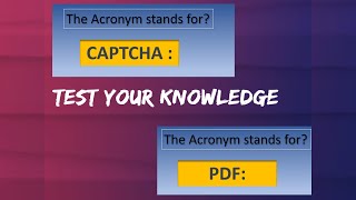 Crack the Code Ultimate Acronyms Quiz Test Your Knowledge [upl. by Williamson727]