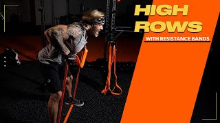 Resistance Bands Back Exercise High Row [upl. by Sams]