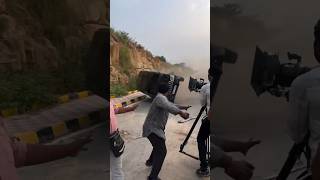 Dangerous Indian Action stunt making😳behindthescene viral stunt car film stuntfailscarcrashes [upl. by Mortie]