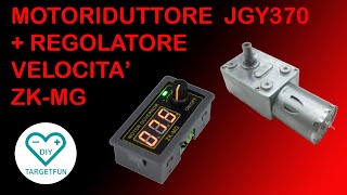 MOTORIDUTTORE JGY370  REGOLATORE VELOCITA PWM ZKMG [upl. by Rodriguez]