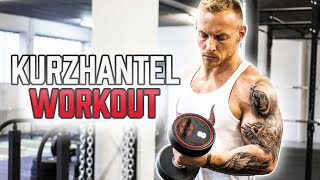 KURZHANTEL Ganzkörper Workout für Zuhause  Muskelaufbau mit diesen 5 Hantel Übungen für daheim [upl. by Victoir]