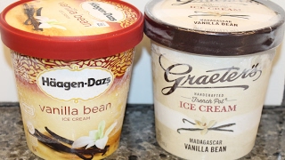 HäagenDazs vs Graeter’s Vanilla Bean Ice Cream Blind Taste Test [upl. by Eenattirb]