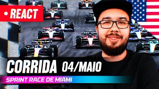 F1 REACT AO VIVO  CORRIDA SPRINT DE MIAMI DE 2024 [upl. by Spense733]