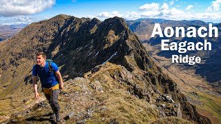 The Narrowest Ridge on Mainland Britain  The Aonach Eagach Ridge [upl. by Eugenia]