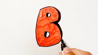 How to Draw a Bubble Letter B [upl. by Sanfo147]