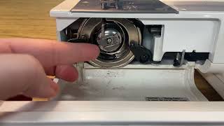 Inserting Your Bobbin Janome HD 1000 Square Machine [upl. by Johnson]