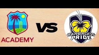 West Indies Academy vs Barbados Pride WIA vs BAR Live Streaming Match 23  Live Cricket [upl. by Ahsaeyt]