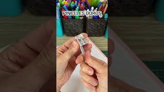 3 Formas de hacer Brochas o Pinceles 🤯 tips craft art paper manualidades shorts  Parte 3 [upl. by Talbert]