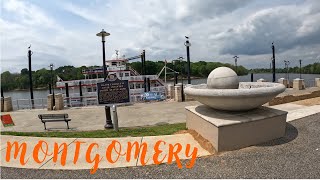 Exploring MONTGOMERY ALABAMA Walking Tour [upl. by Anilrahc]