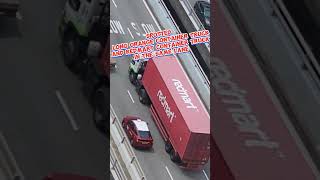 spotted the orange container truck and redmart container truck same laneeveryone shortvideo [upl. by Dahs]