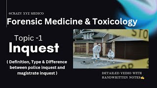 FORENSIC MEDICINE amp TOXICOLOGY SERIES  TOPIC  1 INQUEST ✍️ education bhms bams mbbs bds [upl. by Bennion]