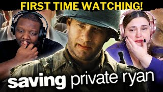 SAVING PRIVATE RYAN Absolutely CRUSHED US FIRST TIME WATCHING REACTION [upl. by Enajharas946]