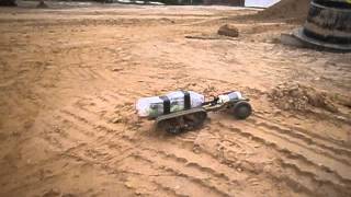 Torro RC 116 Pompiers Halftrack 4WD test 1 [upl. by Awram]