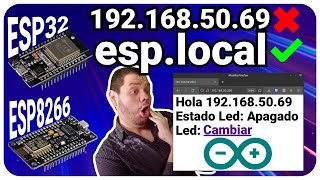 ⚠️ Cuidado No uses IP usa mDNS web server con ESP32 y ESP8266 [upl. by Eus]